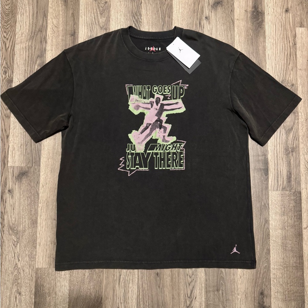 Air Jordan VTG Look Graphic Oversized Medium Unisex T Shirt NEW W TAGS